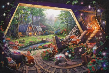 Snow White and the Seven Dwarfs TK Christmas Oil Paintings